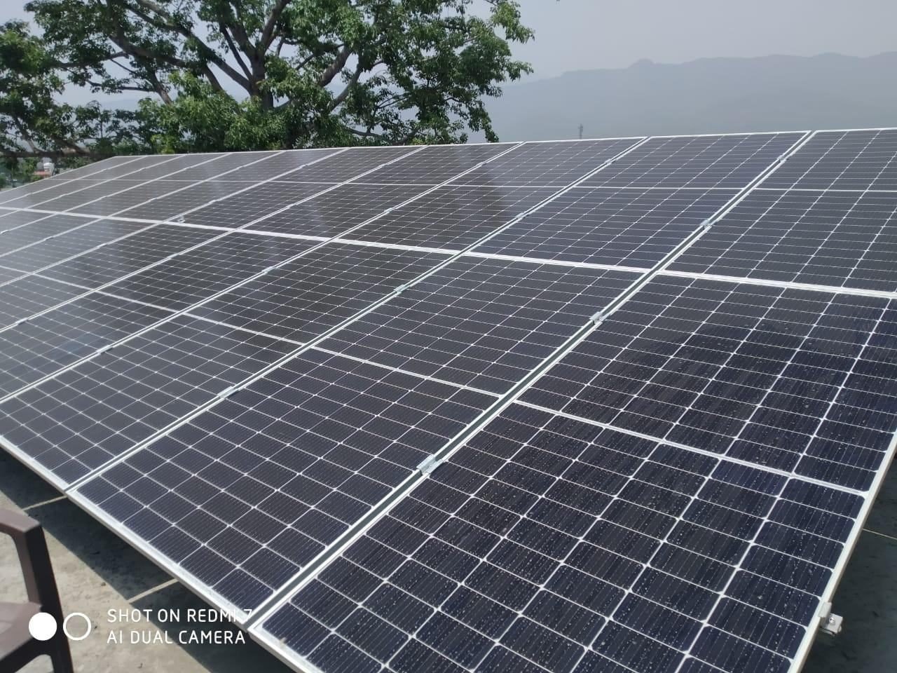 22 kW rooftop solar plant at Bhuttico, Kullu