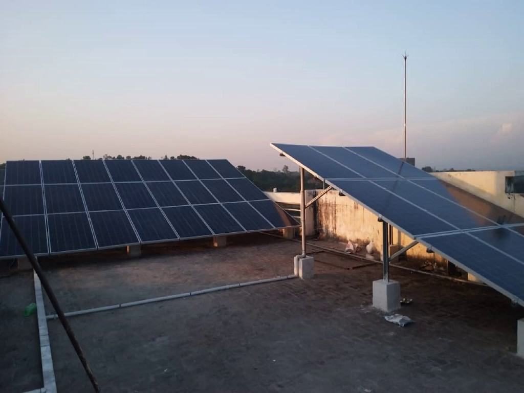 Solar LED street lighting project for HP Forest Department